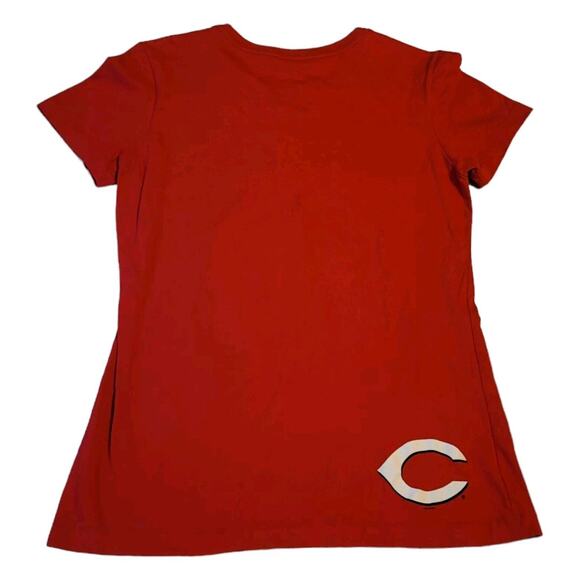 Nike Cincinnati Reds Shirt Women's Large Red Slim Fit MLB Baseball - Picture 2 of 5
